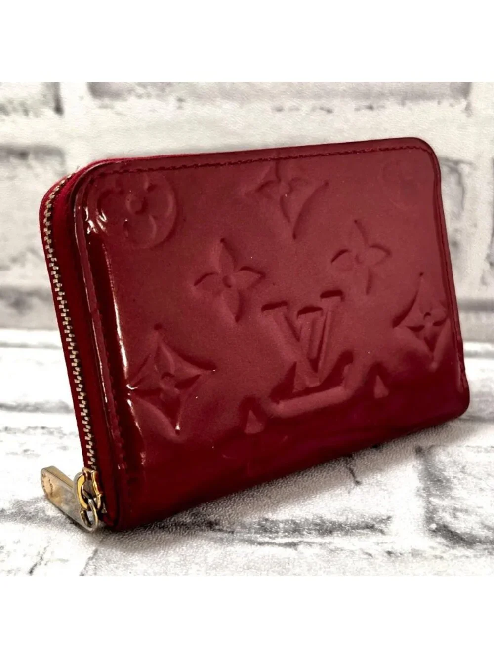 Louis Vuitton Vernis Zippy Coin Purse Pomme D'amour